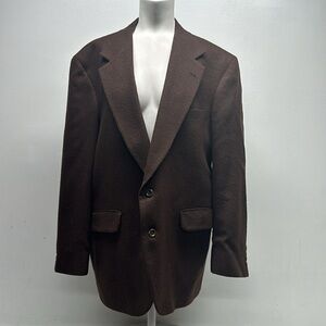 Loro Piana Nordstrom Blazer Sport Coat Jacket Camel Hair Brown Mens 42 Regular